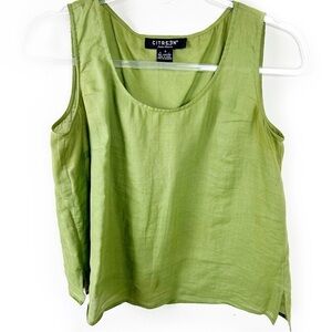 Citron Santa Monica Ramie Green tank size: S